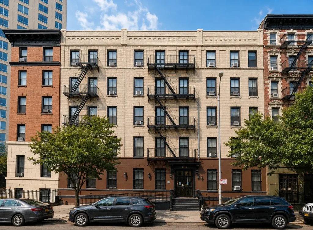 11–15 St. Nicholas Avenue — restored façade