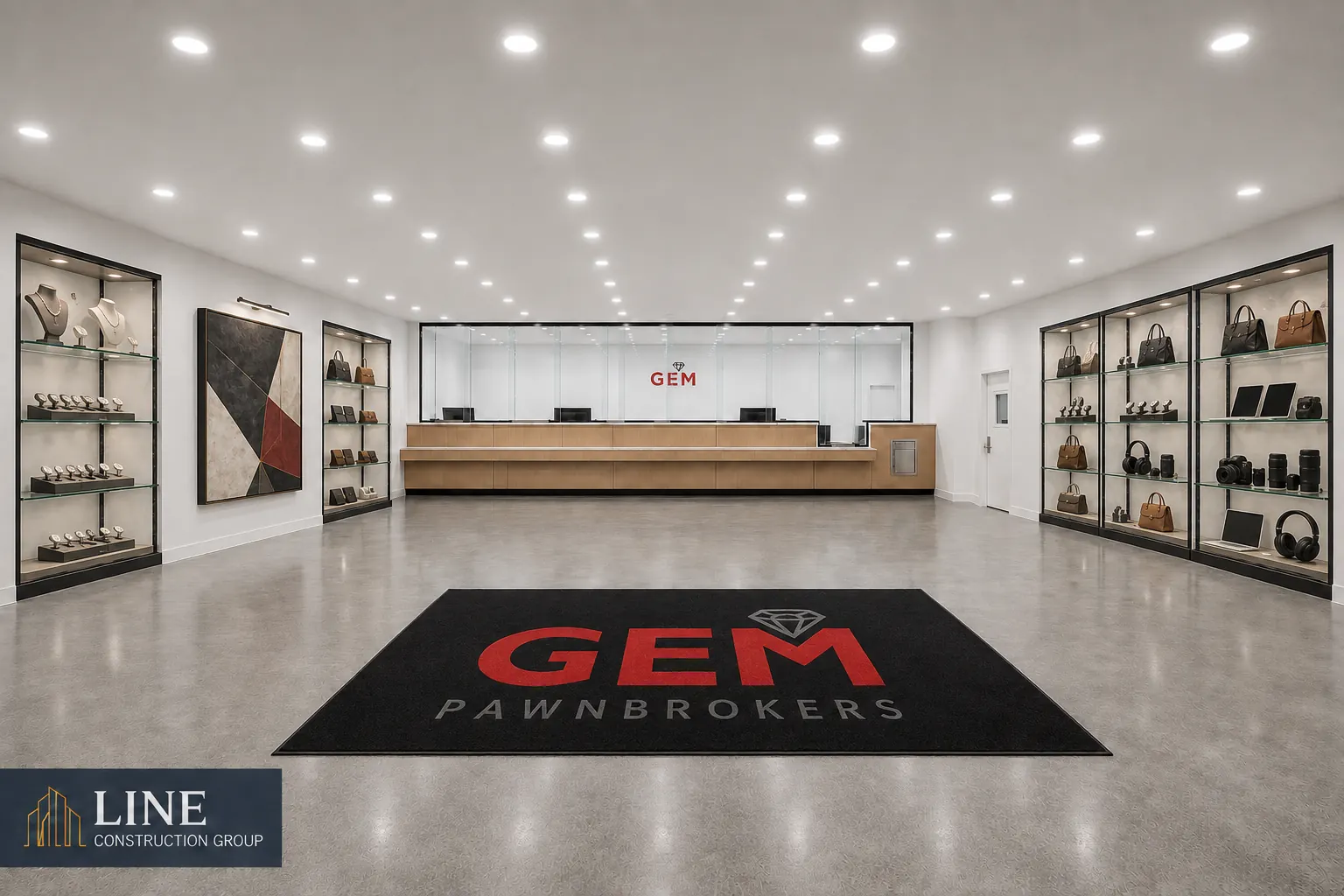 Completed retail interior